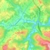 Carte topographique Crab Orchard, altitude, relief