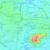 Carte topographique Mysuru, altitude, relief
