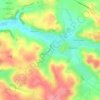 Carte topographique Sanssat, altitude, relief