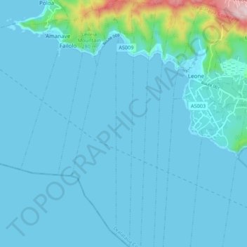Carte topographique Nua, altitude, relief