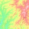 Carte topographique Pèrèrè, altitude, relief