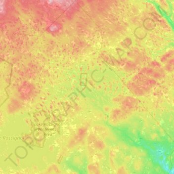 Carte topographique Medway River, altitude, relief