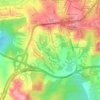 Carte topographique Cidade Verde, altitude, relief