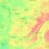 Carte topographique Tennessee River, altitude, relief