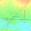 Carte topographique Sterling City, altitude, relief