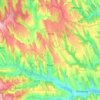 Carte topographique Tevel, altitude, relief