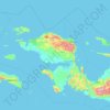Carte topographique West Papua, altitude, relief