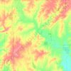 Carte topographique Neosho County, altitude, relief