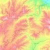 Carte topographique ازره ولسوالۍ, altitude, relief