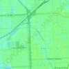 Carte topographique Golden Glades, altitude, relief