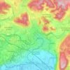 Carte topographique 38500, altitude, relief