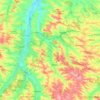 Carte topographique L'Arçon, altitude, relief