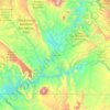 Carte topographique Lake Powell, altitude, relief