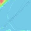 Carte topographique Miramichi Bay, altitude, relief