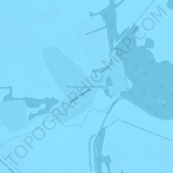 Carte topographique Novoromanovka, altitude, relief