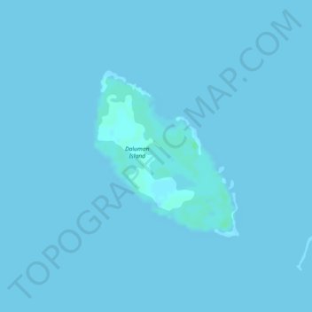 Carte topographique Daluman Island, altitude, relief