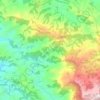 Carte topographique Serra do Aiuroca, altitude, relief