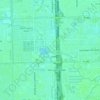 Carte topographique North Fork New River, altitude, relief