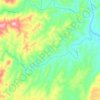 Carte topographique uMgeni, altitude, relief