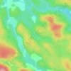Carte topographique Lac Pennock, altitude, relief