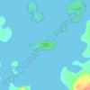 Carte topographique Panhandle Island, altitude, relief