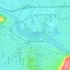 Carte topographique Willamette River, altitude, relief