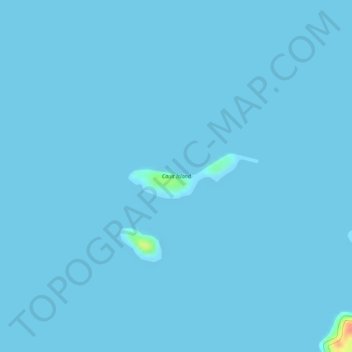 Carte topographique Cauit Island, altitude, relief