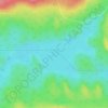 Carte topographique Little Green Lake, altitude, relief