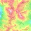 Carte topographique Zone réglementée des Merveilles, altitude, relief
