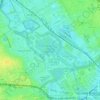Carte topographique Hackney Marshes, altitude, relief