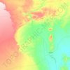 Carte topographique Oued Guir, altitude, relief