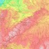 Carte topographique Jura souabe, altitude, relief
