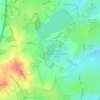 Carte topographique Frankley Reservoir, altitude, relief
