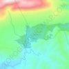 Carte topographique Grootvadersbos, altitude, relief