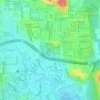 Carte topographique Kampung Melayu Subang Tambahan, altitude, relief