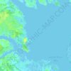Carte topographique Rehoboth Bay, altitude, relief