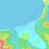 Carte topographique Plage Oued Bibi, altitude, relief