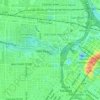 Carte topographique Eleanor Tinsley Park, altitude, relief