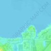 Carte topographique Coconut Island, altitude, relief