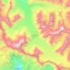 Carte topographique Gangotri Glacier, altitude, relief