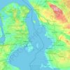 Carte topographique Øresund, altitude, relief