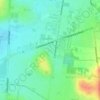 Carte topographique Melbourne Water Retarding Basin, altitude, relief