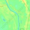 Carte topographique Border India - Bangladesh, altitude, relief
