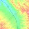Carte topographique Little Bighorn River, altitude, relief