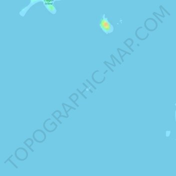 Carte topographique Vanishing Island, altitude, relief