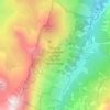 Carte topographique Réserve biologique dirigée du Petit Mont Blanc, altitude, relief