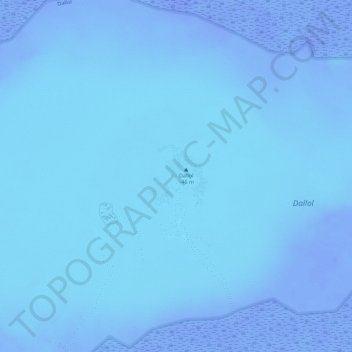 Carte topographique Danakil Depression, altitude, relief