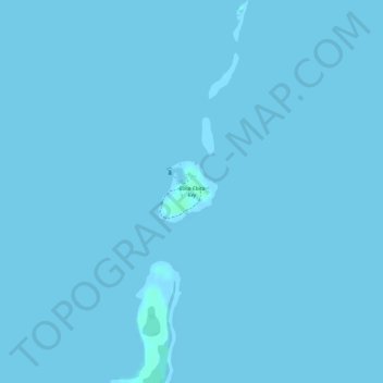 Carte topographique Boca Chita Key, altitude, relief