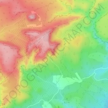 Carte topographique la Vigie, altitude, relief