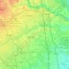 Carte topographique Cypress Creek, altitude, relief